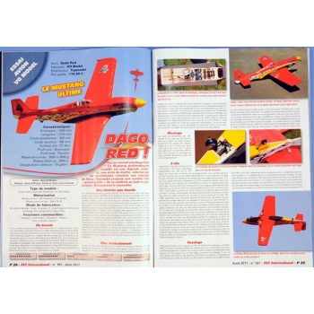 Flugzeug Dago Red Mustang 46 Größe EP-GP ARF - VQ-Models
